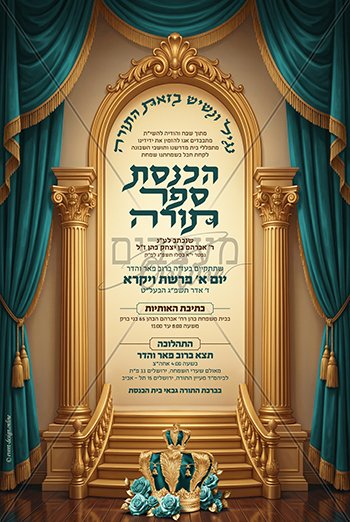 מודעה להכנסת ספר תורה