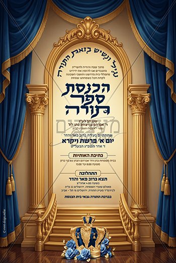 מודעה להכנסת ספר תורה